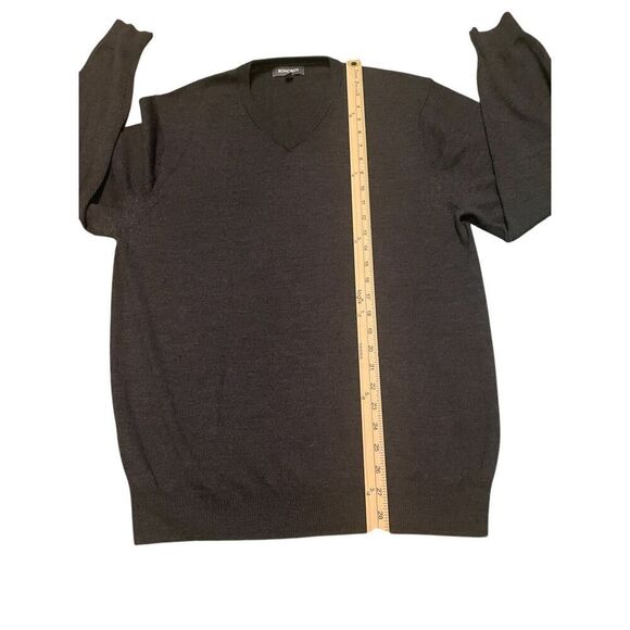 Bonobos Men V Neck Pullover Sweater 100% Extra Fine Merino Wool L Gray - Picture 9 of 9